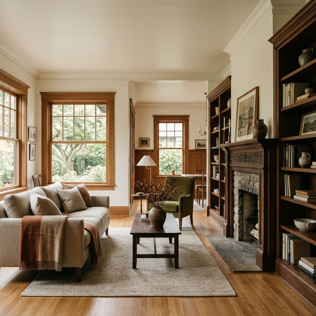 Portland craftsman home interior
